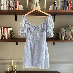 Sabo Skirt Blue Floral Mini Dress